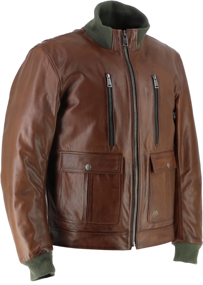 Helstons Downtown Motorrad Lederjacke braun M Abbildung 3
