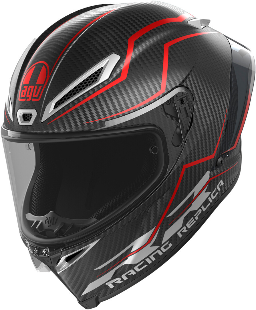 agv pista gp r gran premio carbon ital RR Italia Carbonio Forgiato Helmet aided by the innovative profile of the rear PRO spoiler AGV Pista GP RR Italia