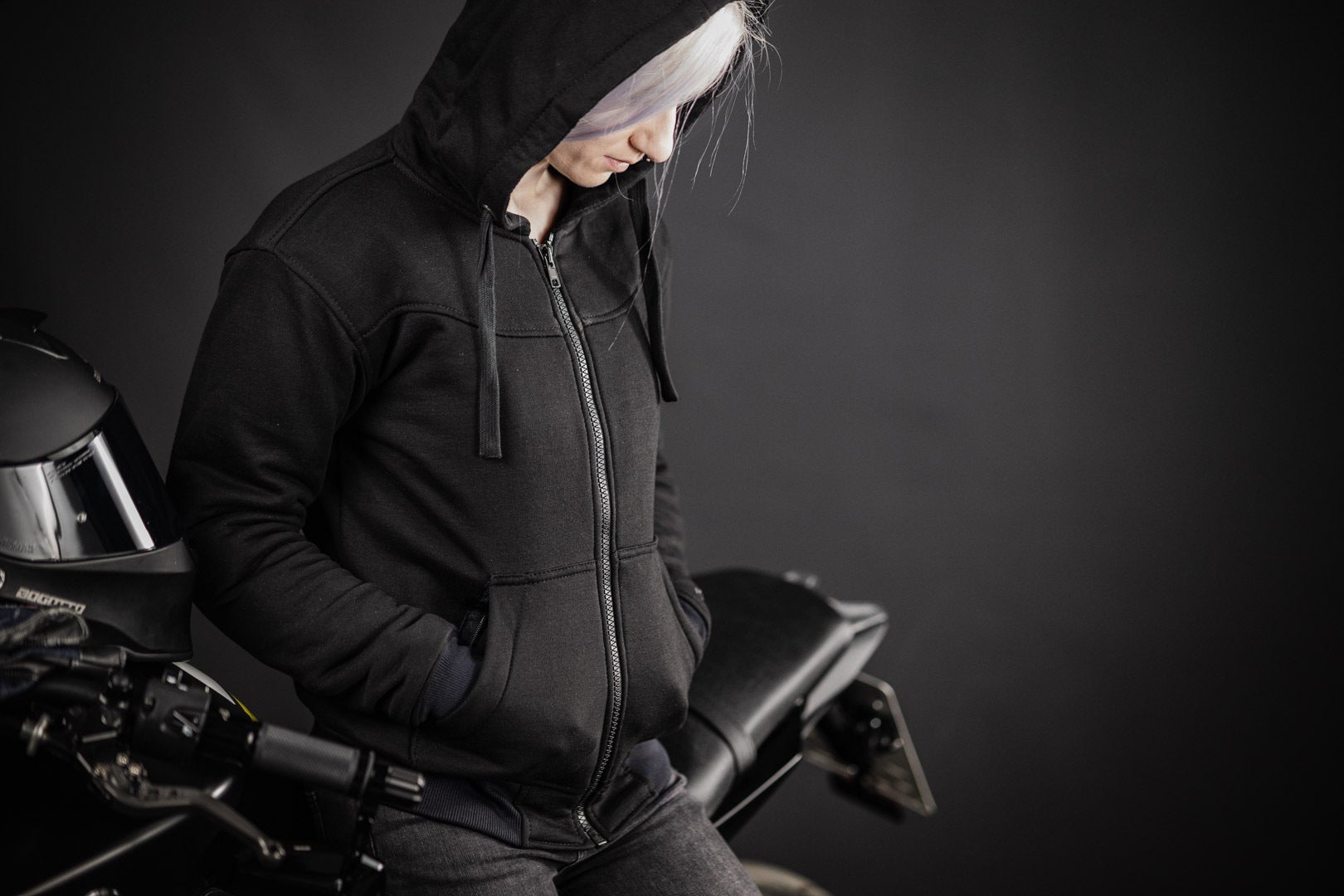 Merlin Vixen Giacca con cappuccio donna Con zip nero 3XL Figura 3