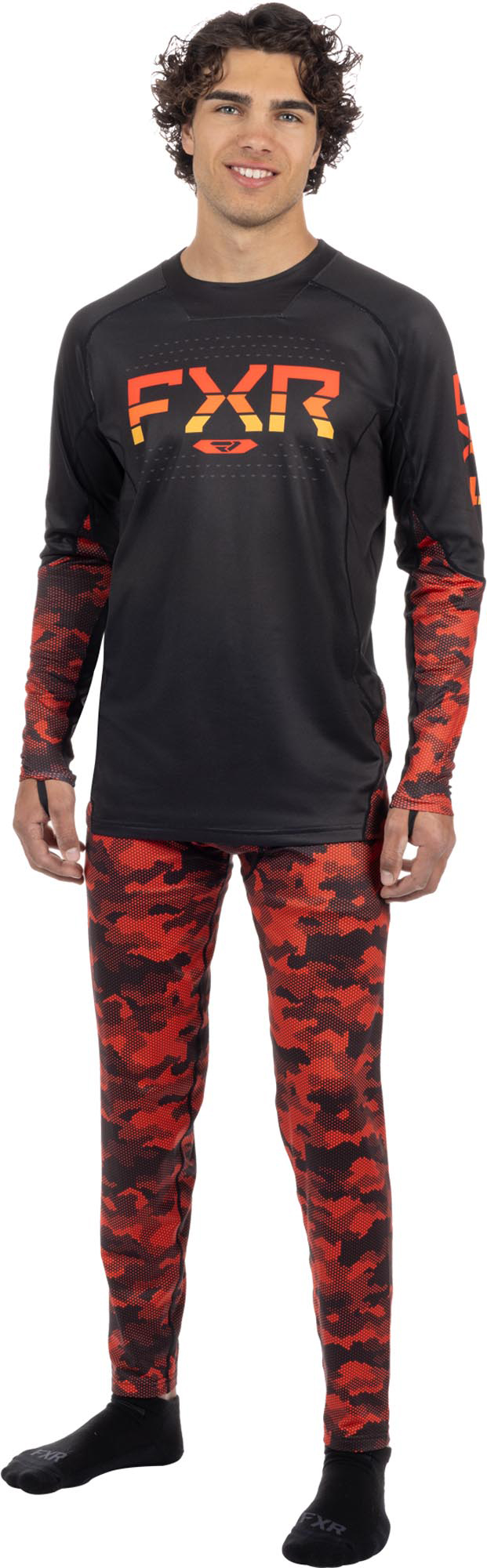 FXR Atmosphere Functioneel overhemd rood/zwart 3XL Figuur 3