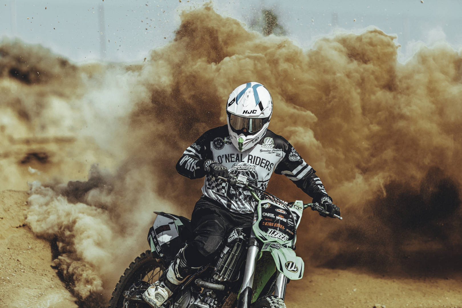 HJC i50 Erased Casco Motocross bianco/blu M (57/58) Figura 9