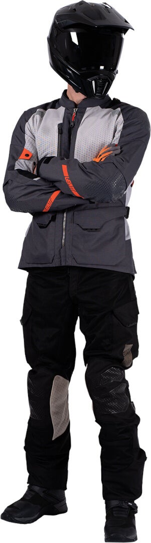 Side view of Leatt ADV Flowtour 5.5 waterproof Motorcycle Textile Jacket