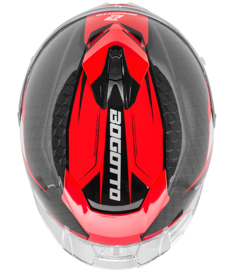 Bogotto FF104 SPN Helm rot/schwarz S Abbildung 9