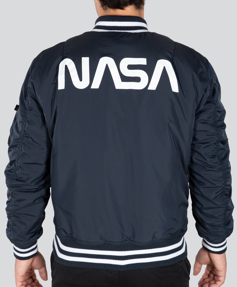 Alpha Industries NASA College TT Jacka Mörkblå S Figur 2