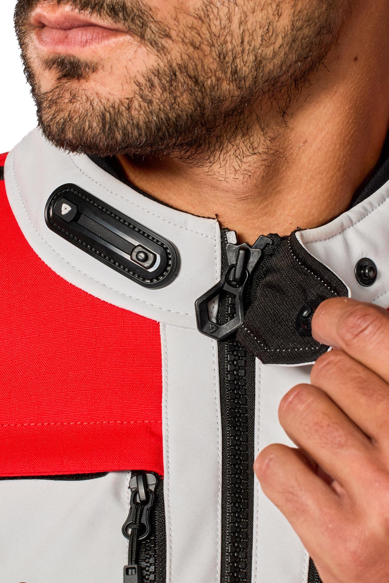 Revit Offtrack 3 H2O wasserdichte Motorrad Textiljacke rot/weiß S Abbildung 15