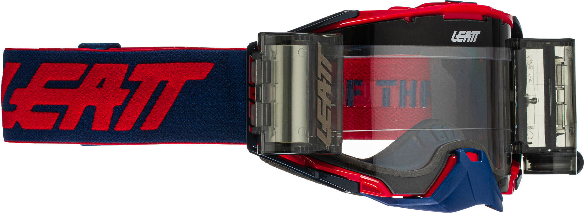 Leatt Velocity 6.5 Roll-Off Combat Ochelari de motocross Roșu/Albastru Figura 1
