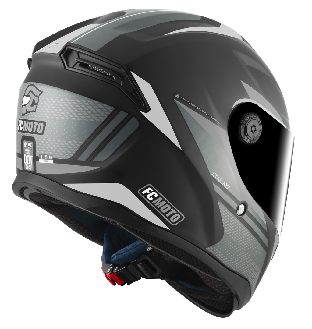 FC-Moto FF114B Zeron Hjälm svart matt/grå/vit L Figur 5