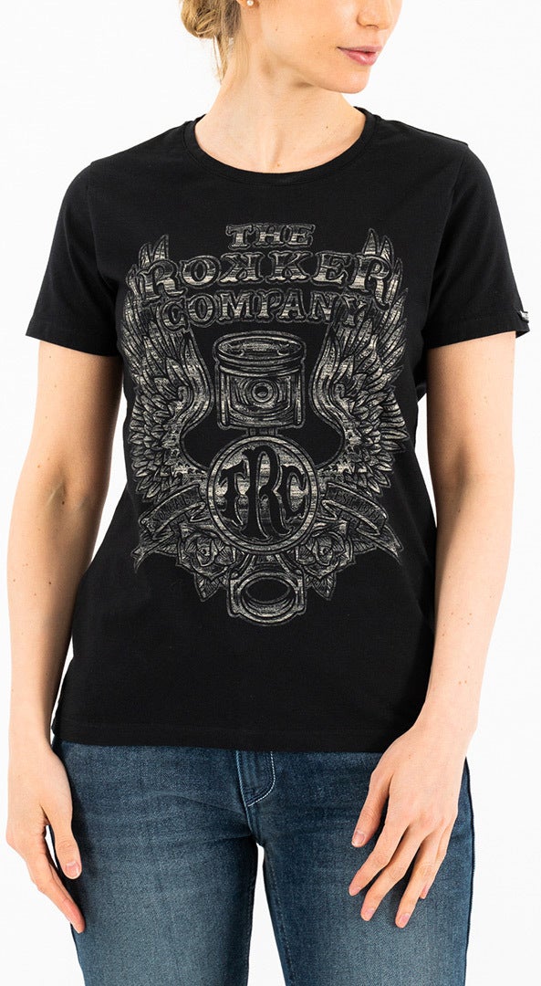Rokker Wings Classic T-shirt damski schwarz L Rysunek 1