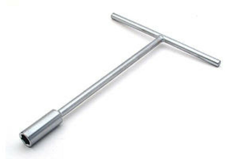 Bihr T-hylsnyckel 13mm satinkrom Figur 1