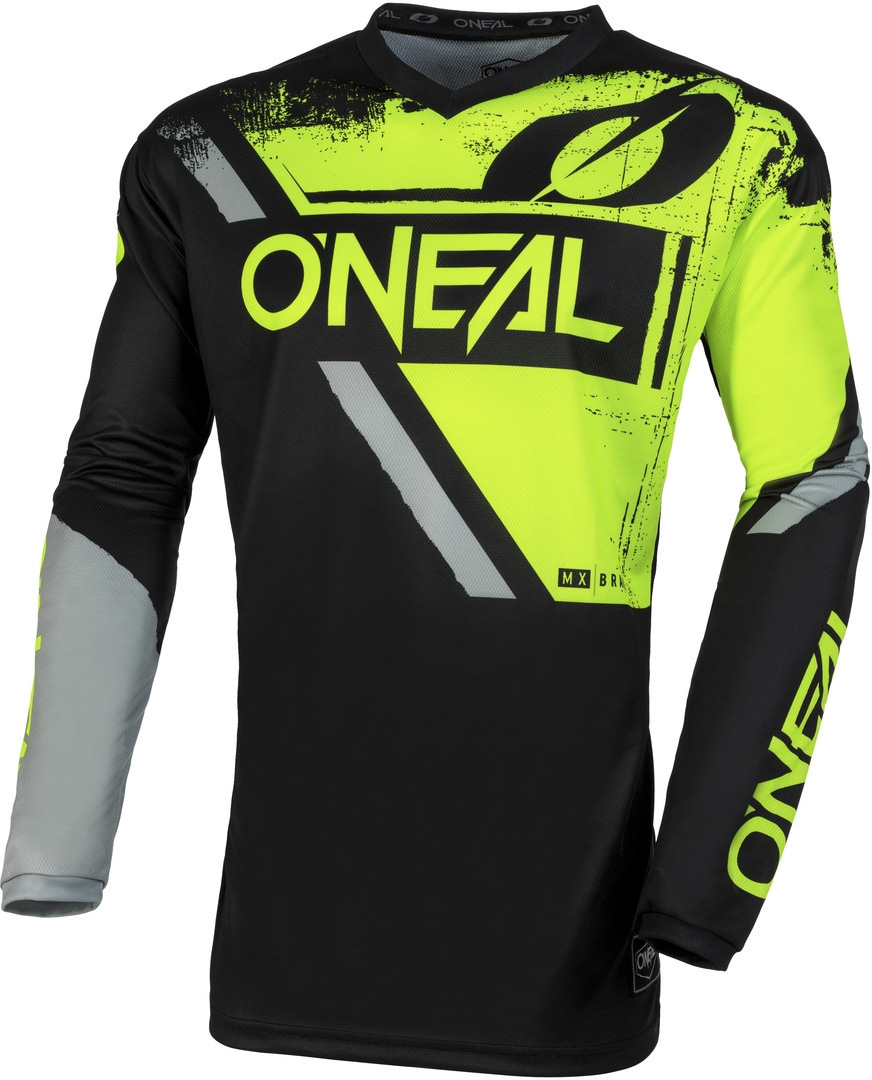 Oneal Element Shocker Motocross trøje sort/gul L Figur 1