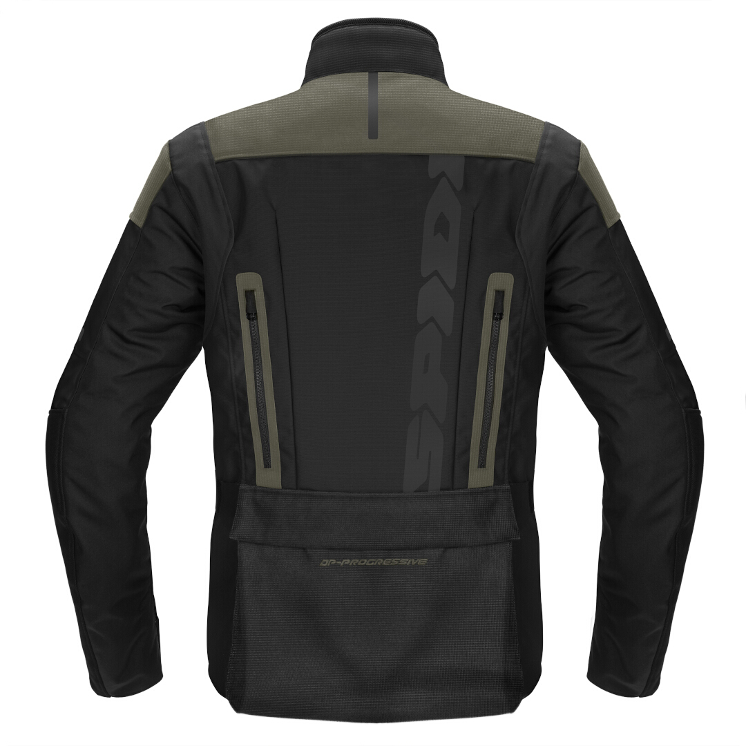 Spidi Traveler 3 Evo H2Out vattentät motorcykel textil jacka Svart/olivfärgad 3XL Figur 2