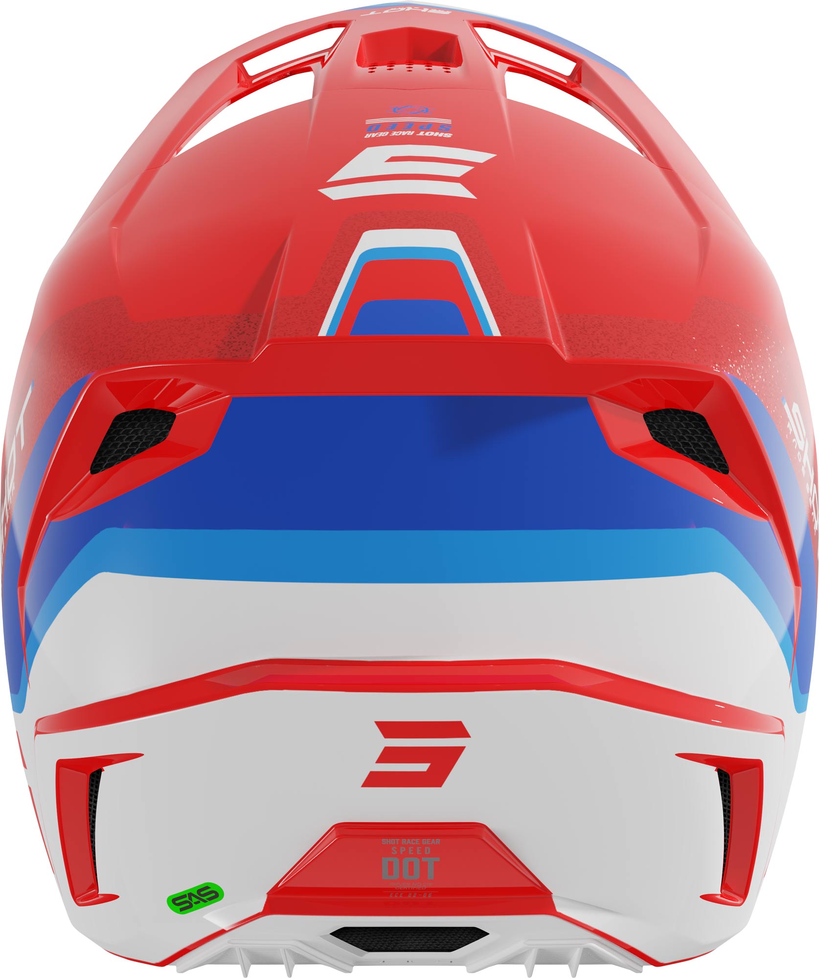 Shot Speed Atomic Mips Motocross Helmet red M (57/58) Figure 3