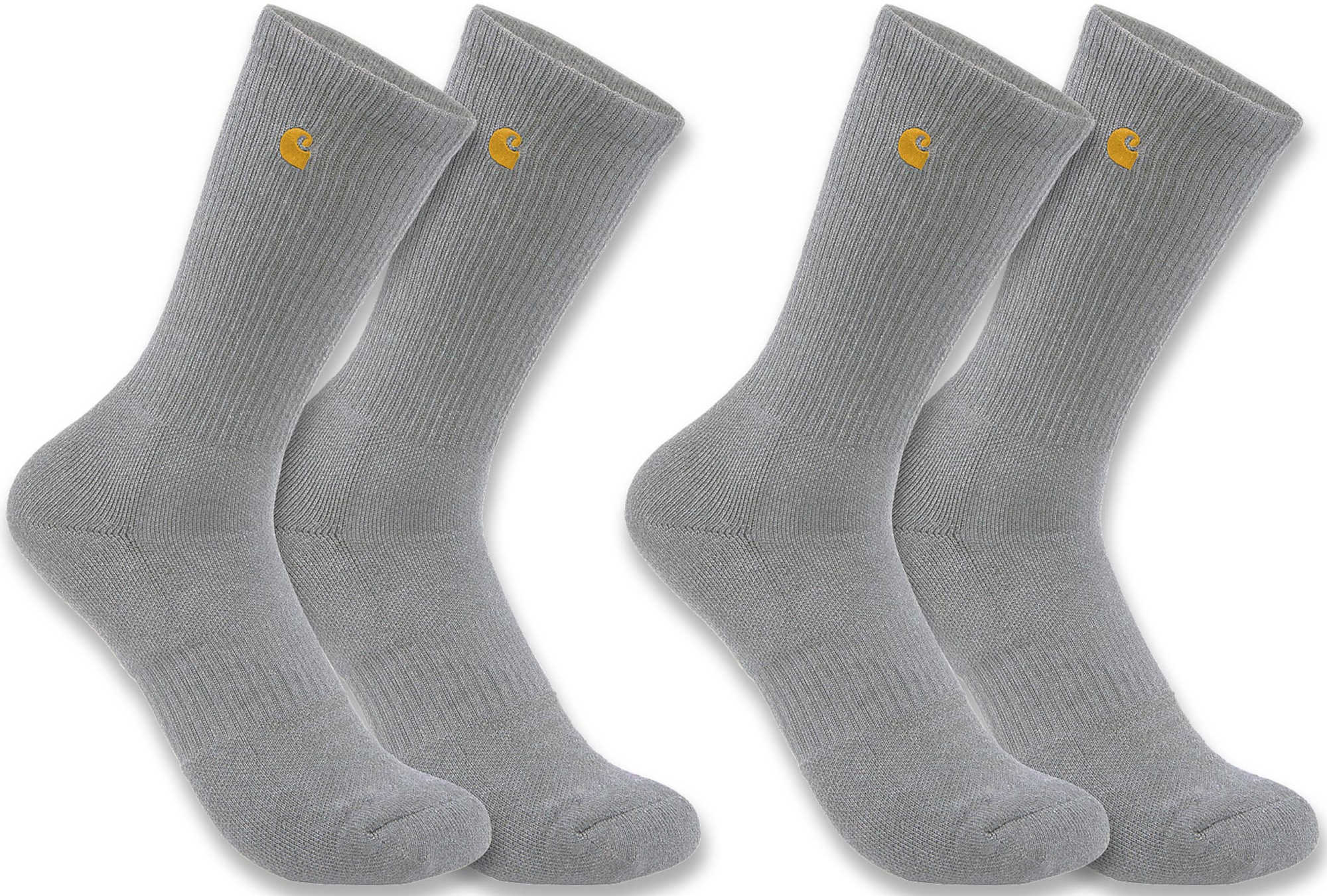 Carhartt Midweight Crew Socks - 2 Pack grey XL Figure 1
