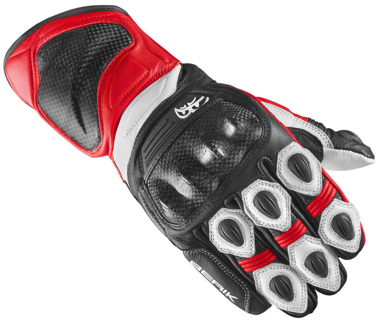 Berik TX-1 Pro Motorradhandschuhe schwarz/weiß/rot 2XL Abbildung 1