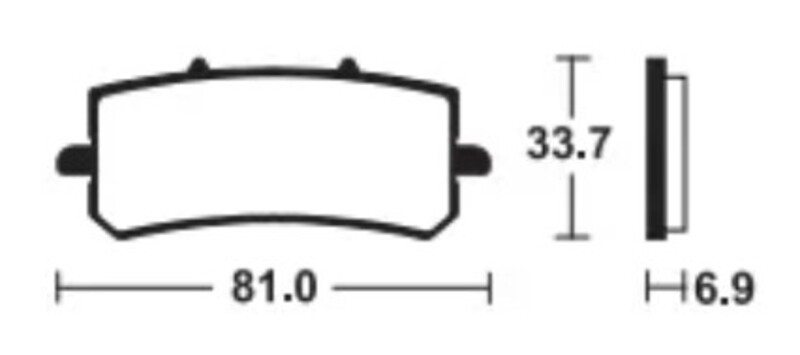 TECNIUM Bremsbeläge aus Sintermetall - MTR462 Abbildung 2
