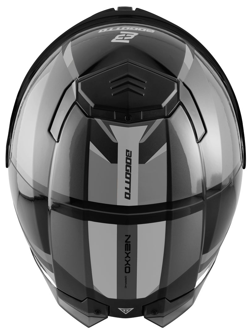 Bogotto FF404 Ezion Casco abatible negro mate/gris S Figura 7