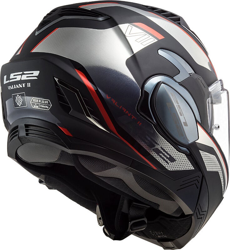 LS2 FF900 Valiant II Hub Casco negro/cromo L (59/60) Figura 2