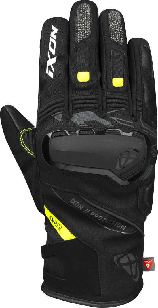 Ixon Pro Knarr Vandtætte vintermotorcykelhandsker sort/grå/gul 2XL Figur 1