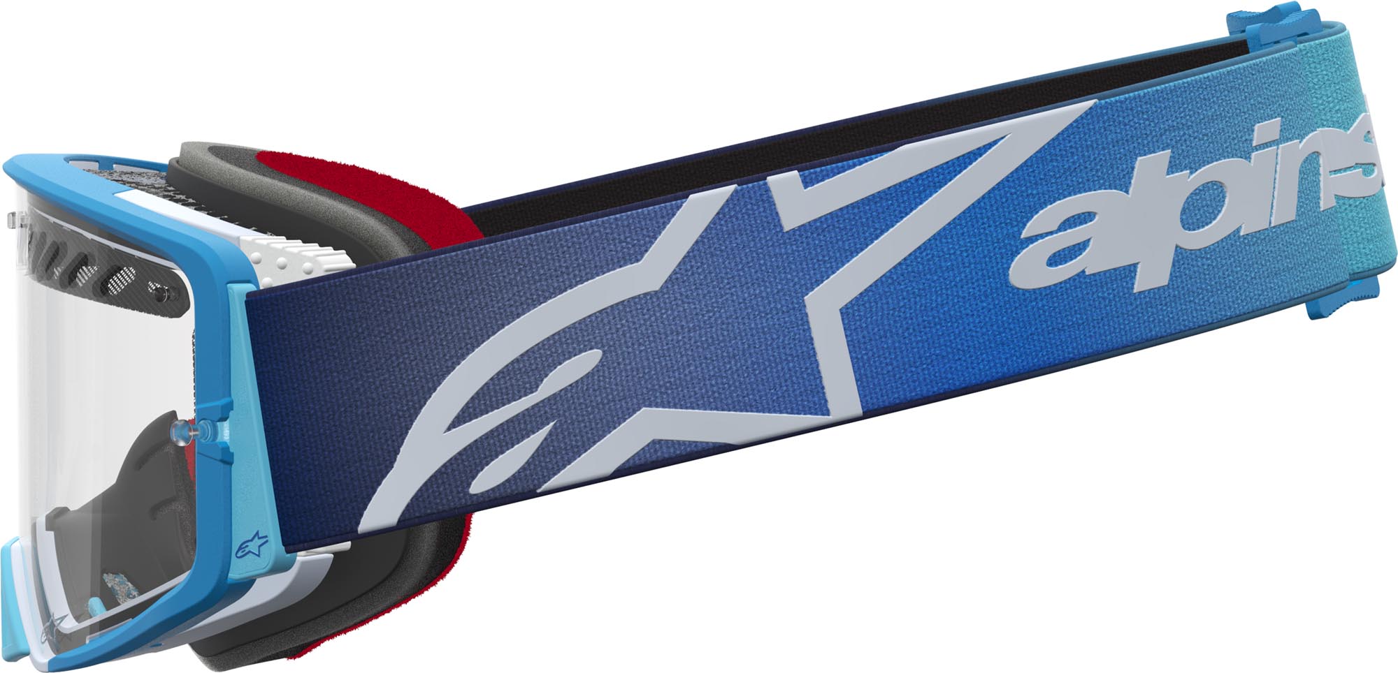 Alpinestars Supertech Dura Air Fluid Motocross Goggles blue/silver Figure 2