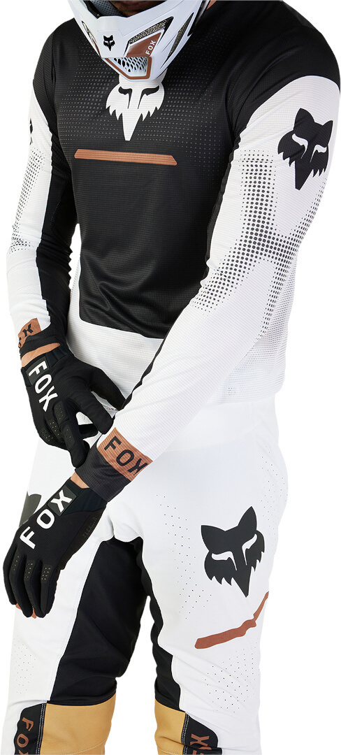 FOX Flexair Optical Motokrosový dres černobílá M Obrázek 3