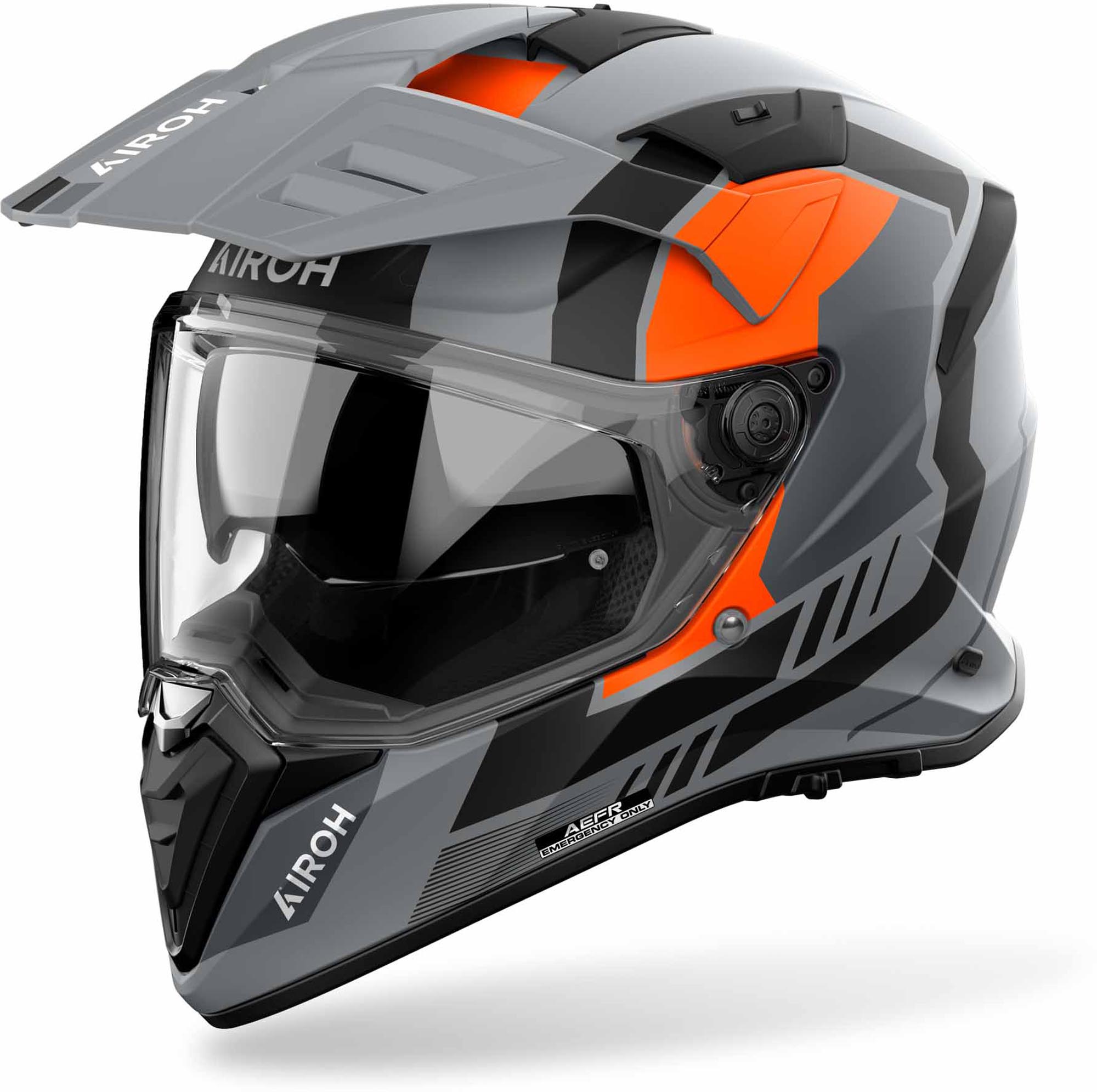 Airoh Band Horn Casque d’enduro Gris mat/orange M (57/58) Figure 1