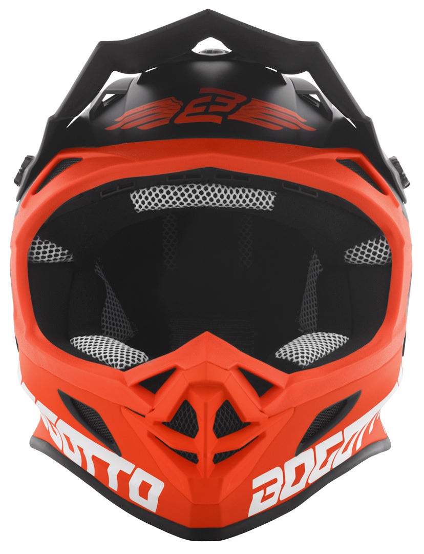 Bogotto V328 Camo Motocross Helm schwarz/weiß/orange S Abbildung 3