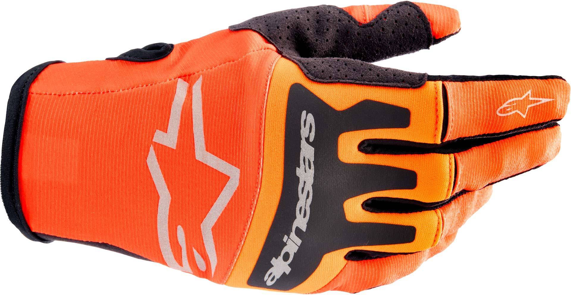Alpinestars Techstar Motocross Handschuhe orange/schwarz M Abbildung 1