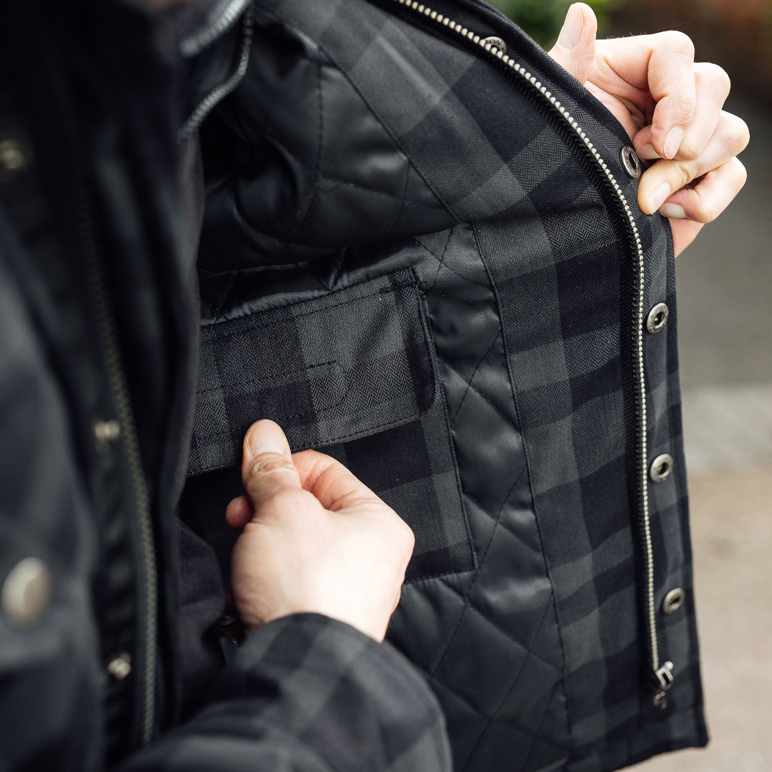 Merlin Axe Hydro Kevlar Camicia da moto impermeabile grigio L Figura 6