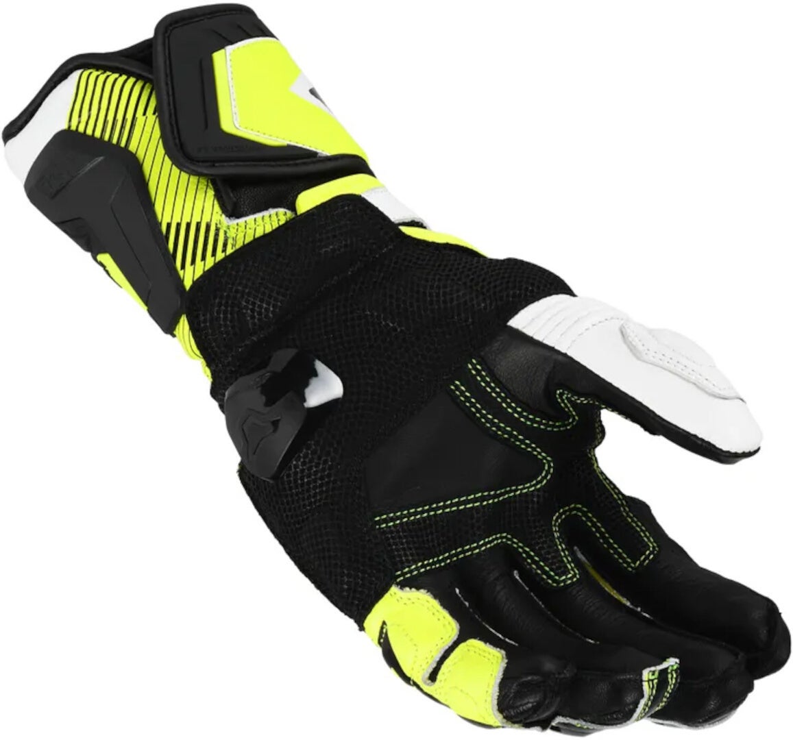 Macna Powertrack 2.0 Motorcykel handsker sort/hvid/neongul M Figur 3