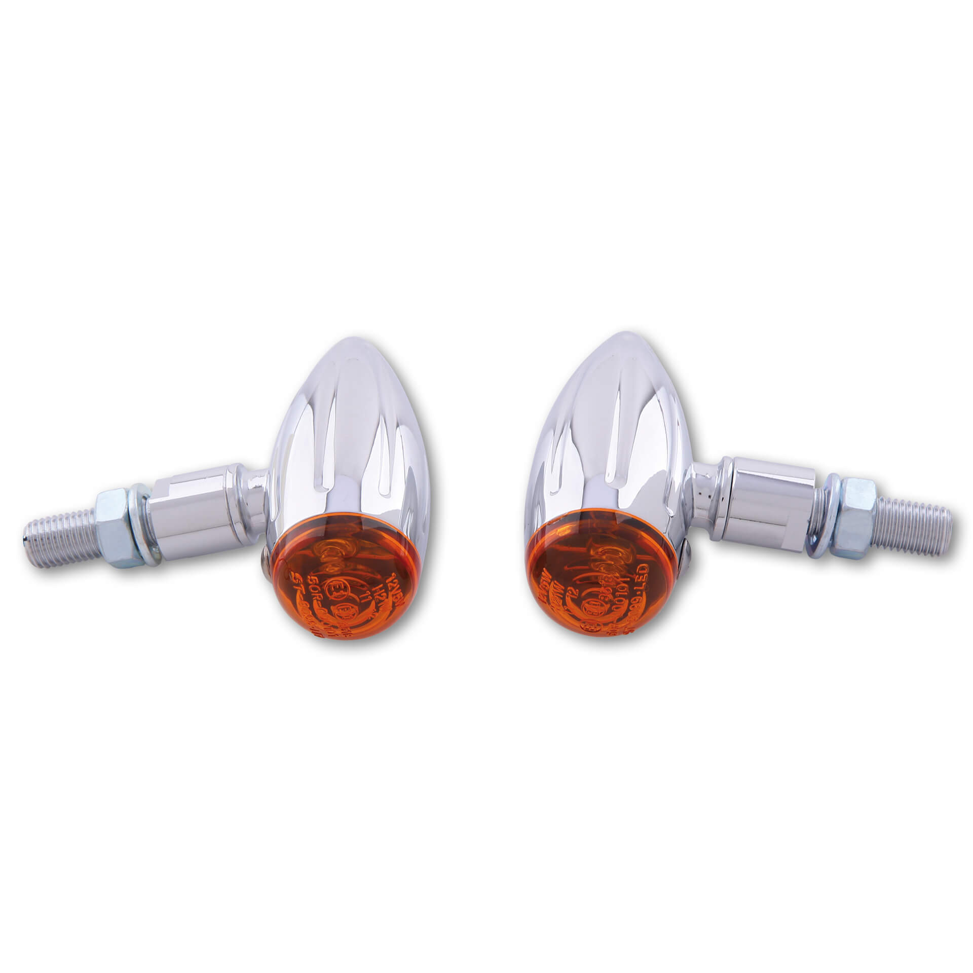 SHIN YO Blinker MICRO-BULLET, mit Fräsungen Krom Figur 1