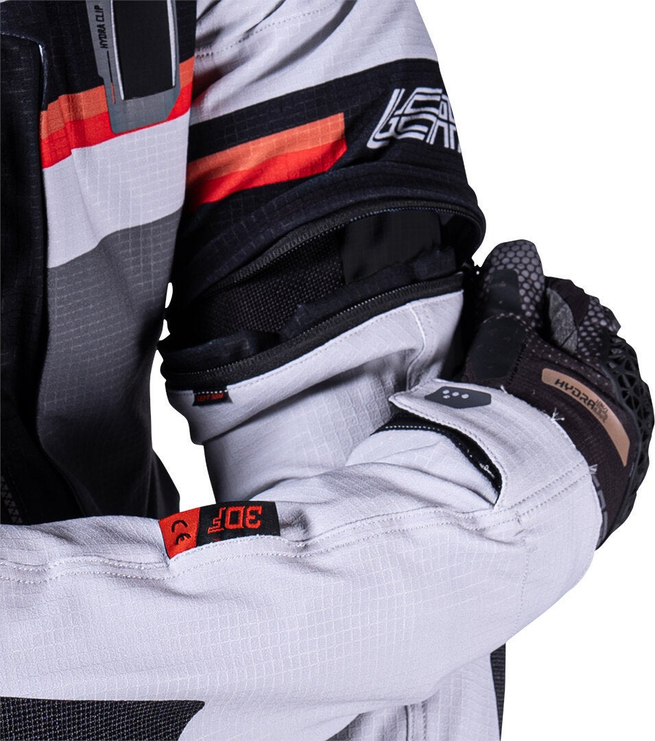 Leatt ADV Rally 5.5 Motorrad Textiljacke hellgrau/dunkelgrau/schwarz XL Abbildung 21
