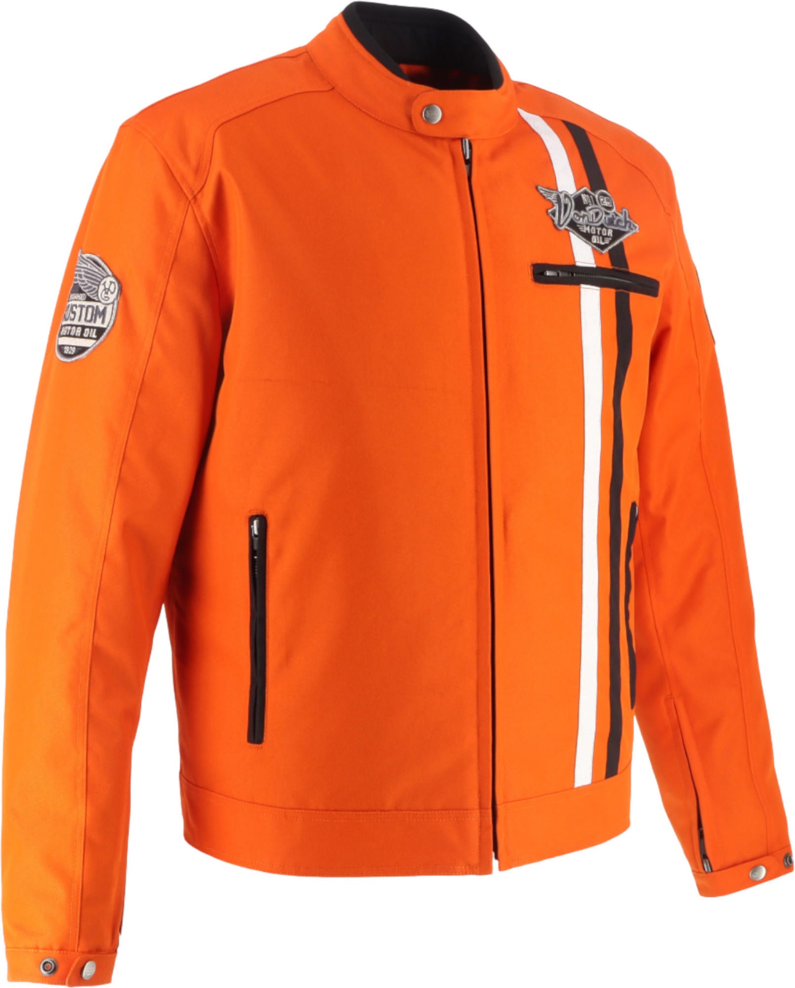 Von Dutch X Helstons Speed Racer Motorcycle Textile Jacket orange/black 4XL Figure 2