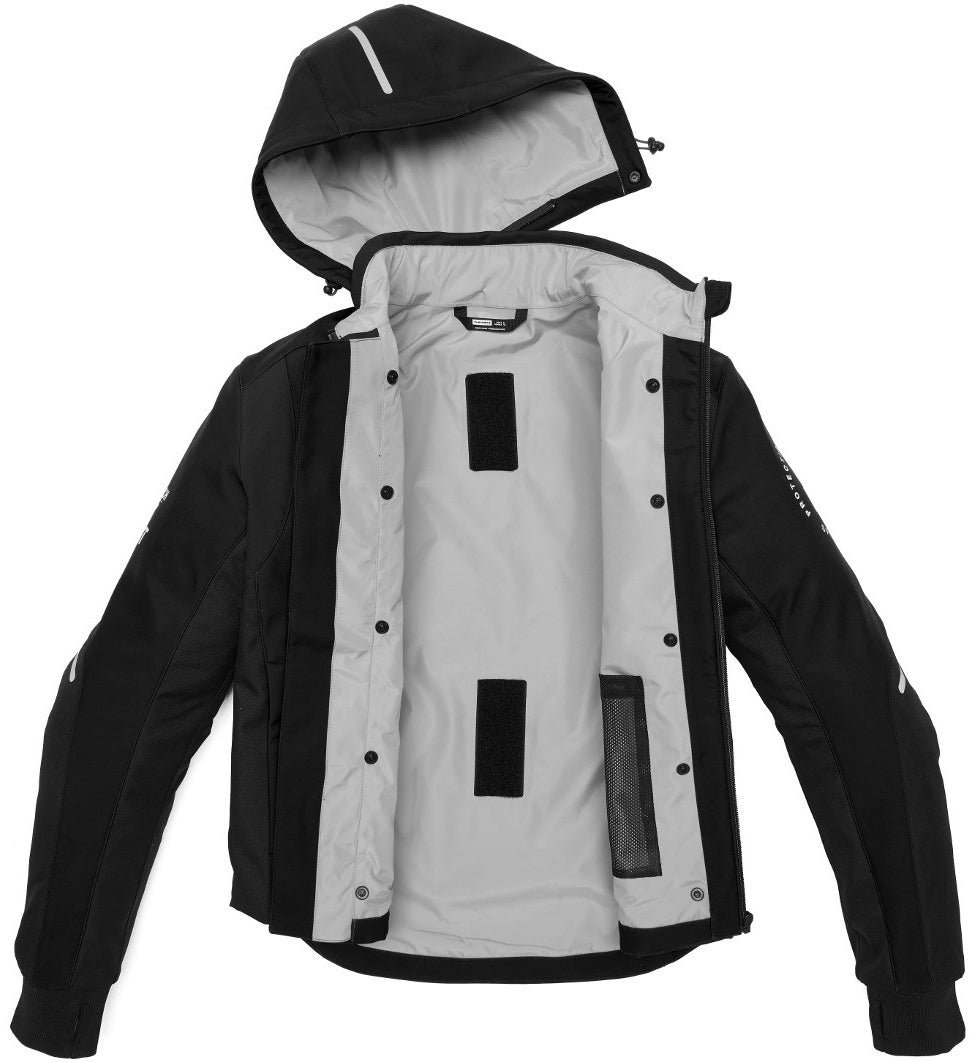 Spidi Armor H2Out Moottoripyörä Huppari musta/valkoinen XL Kuva 5