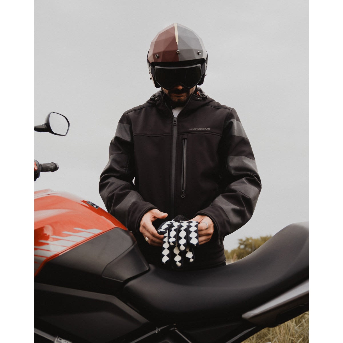 HolyFreedom Prison Softshell Motorcycle Textile Jacket black 3XL Figure 5
