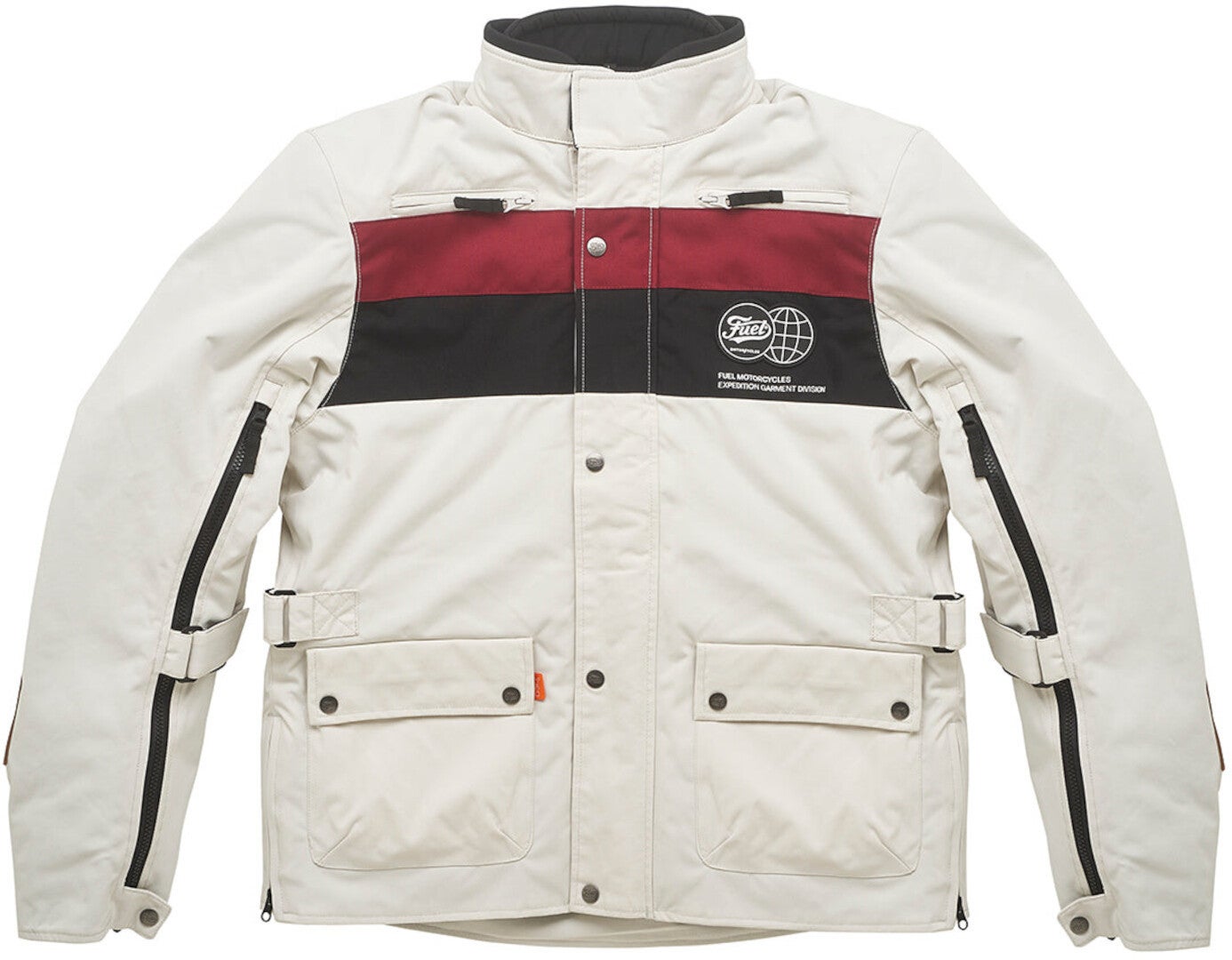 Fuel Rally 2 waterproof Motorcycle Textile Jacket white L Figure 1