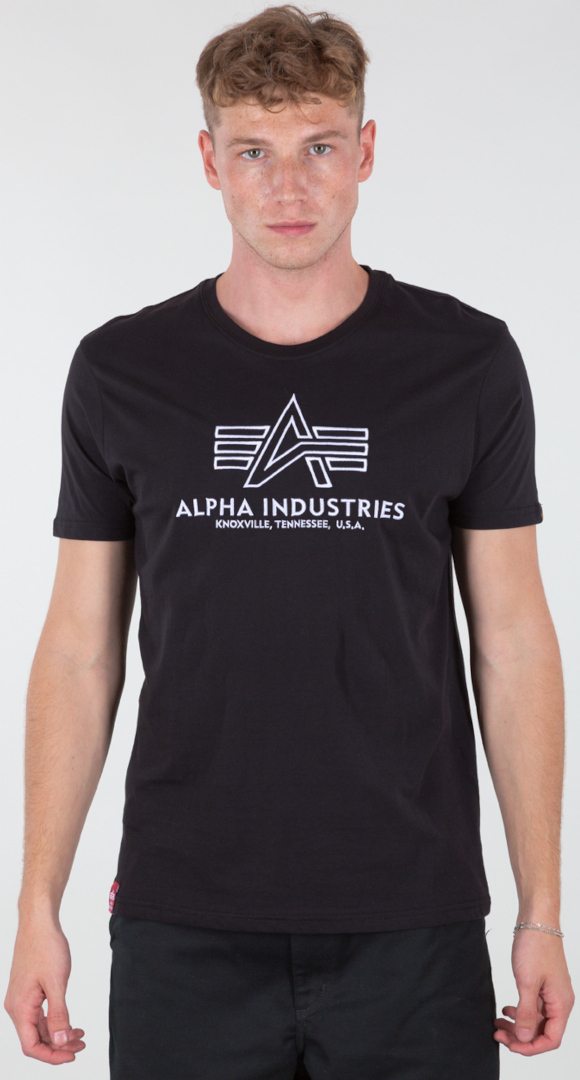 Alpha Industries Basic Embroidery Triko černobílá XL Obrázek 1