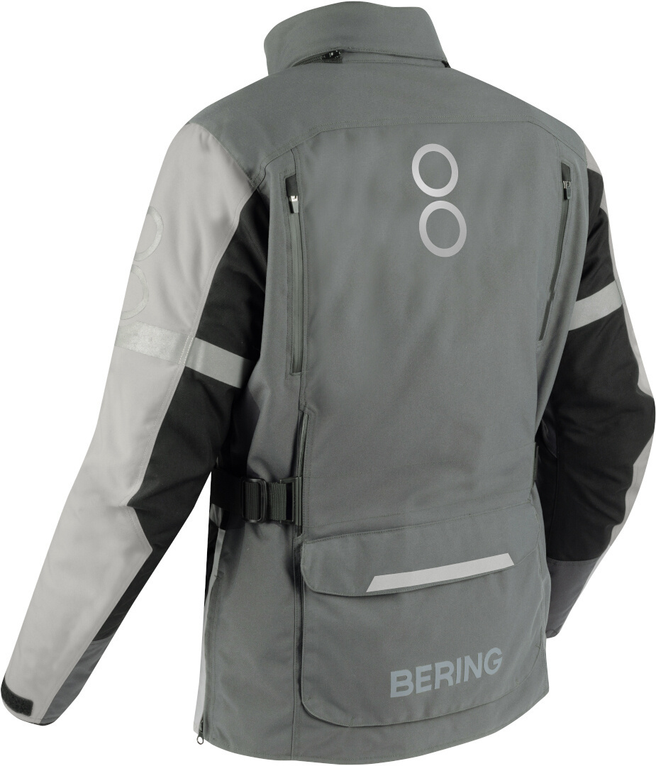 Bering Antartica GTX Jachetă textilă impermeabilă pentru motociclete gri/negru 3XL Figura 2