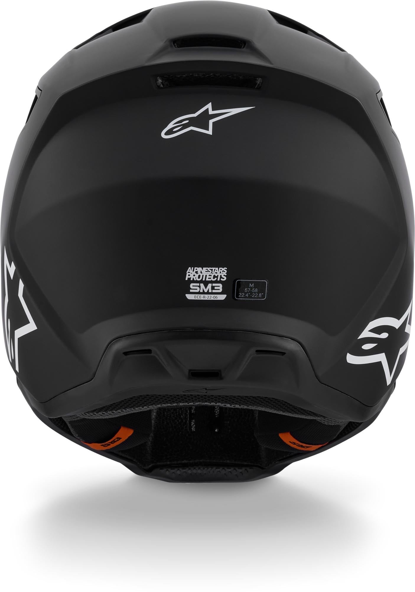 Alpinestars S-M3 Casco da motocross nero opaco M (57/58) Figura 4