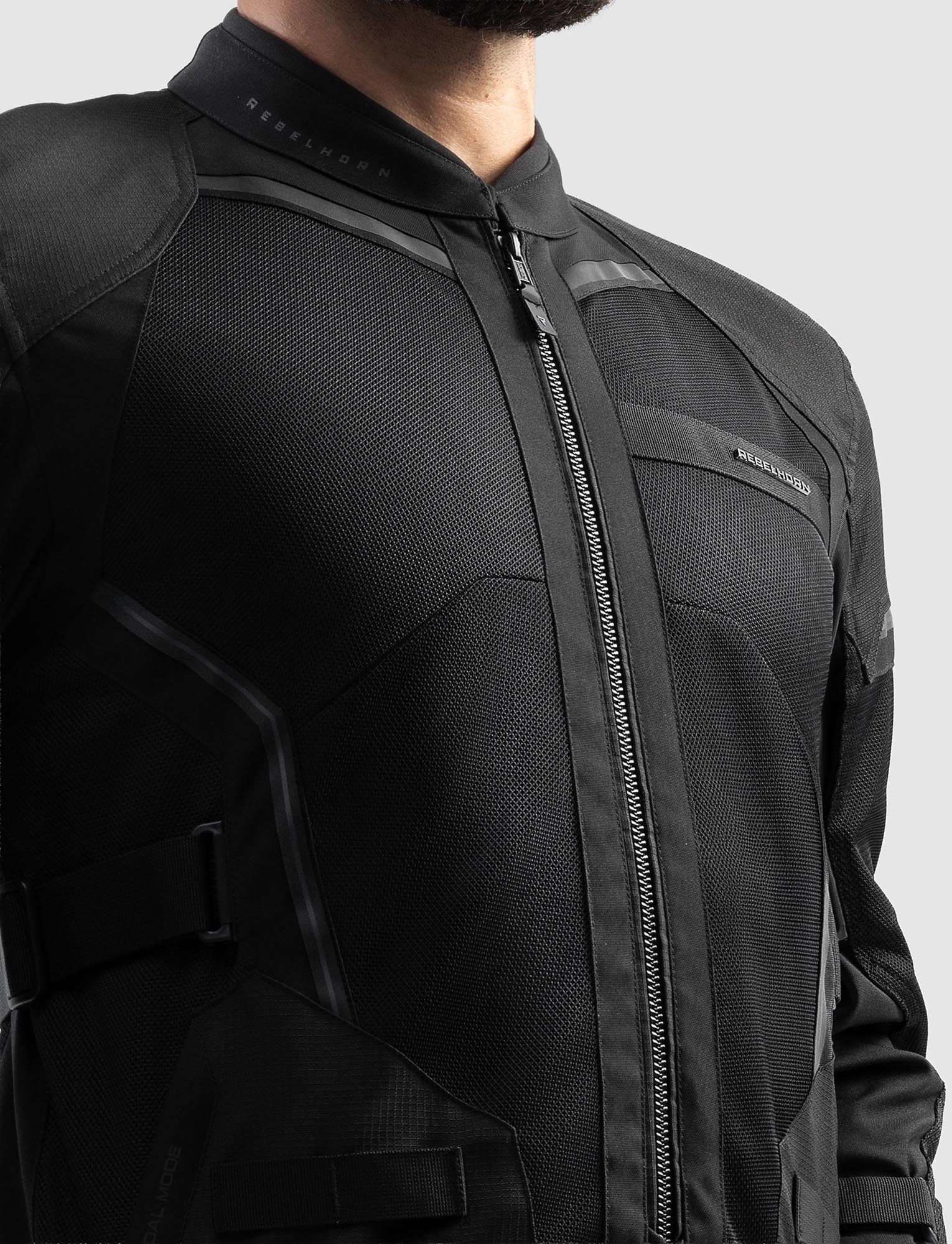Side view of Rebelhorn Scandal 3 Motorcycle Textile Jacket