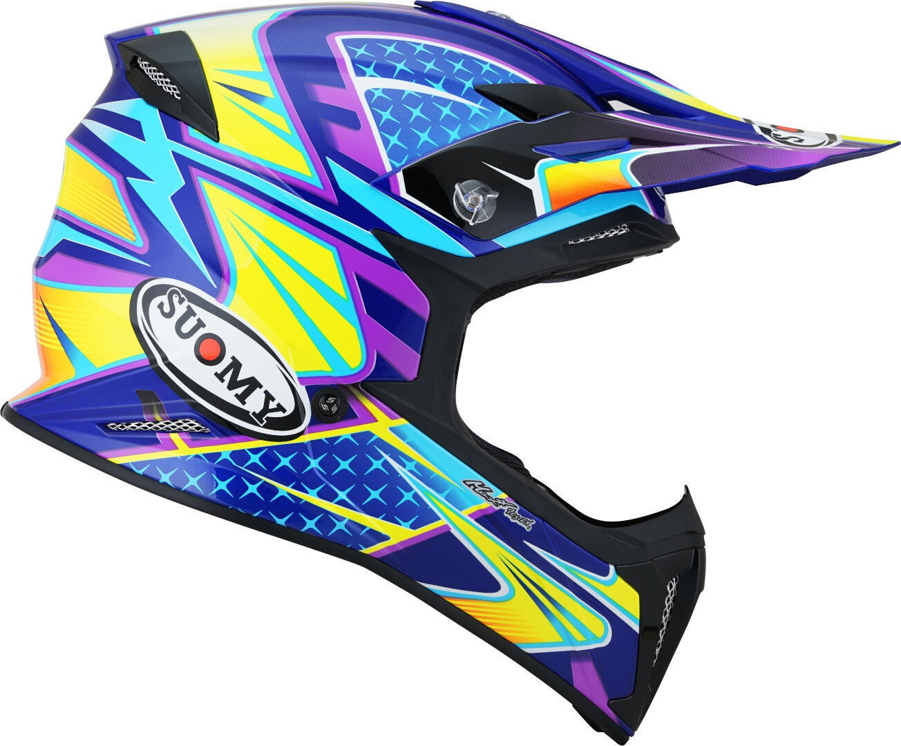 Suomy X-Wing Duel Casco motocross viola/giallo L (59/60) Figura 6