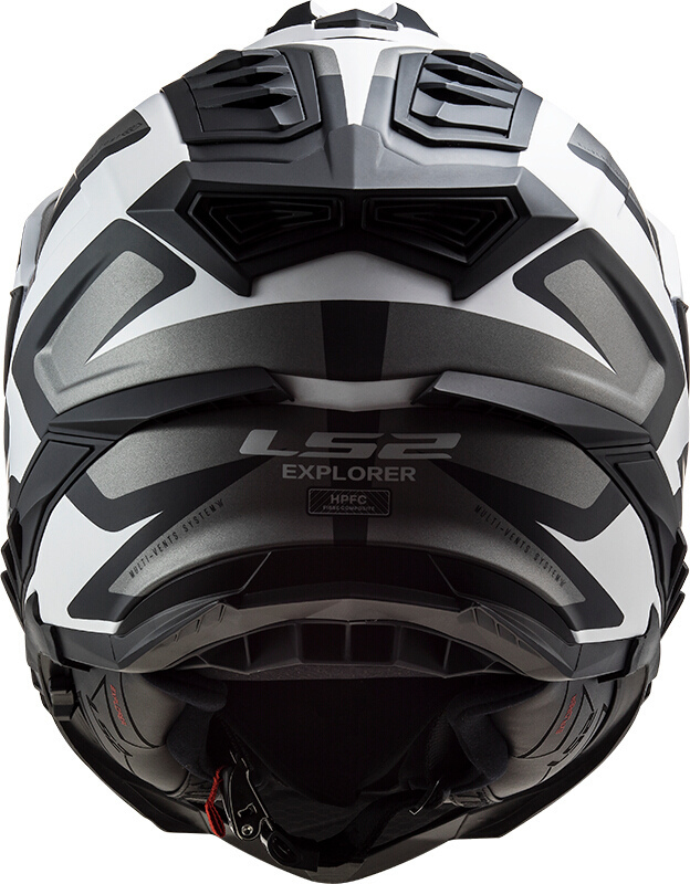 LS2 MX701 Explorer Alter Matt Motocross hjälm Svart matt/vit Man (57/58) Figur 3