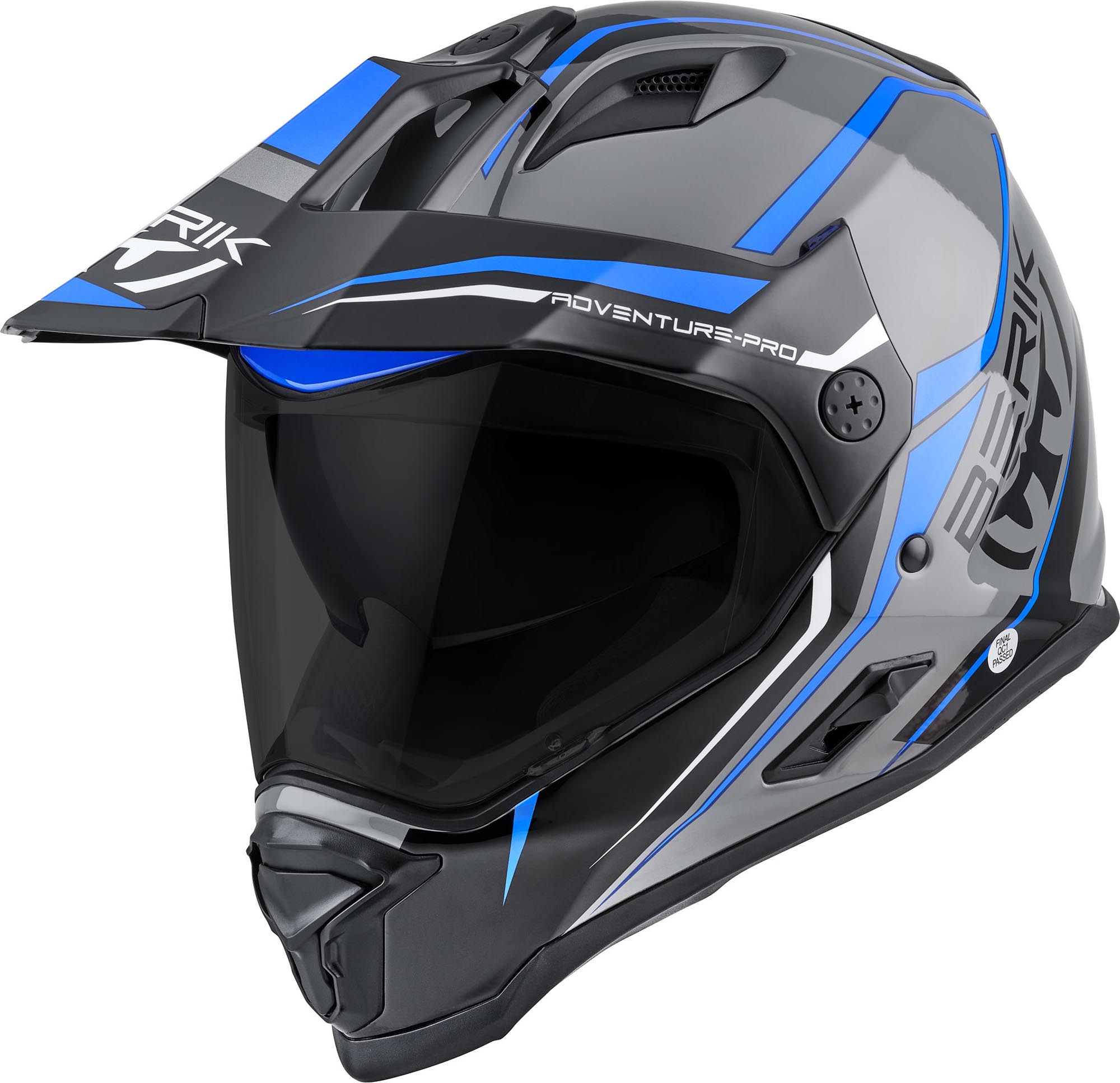 Berik MX313 Volstom Adventure Pro Enduro Helm grau/blau L Abbildung 2