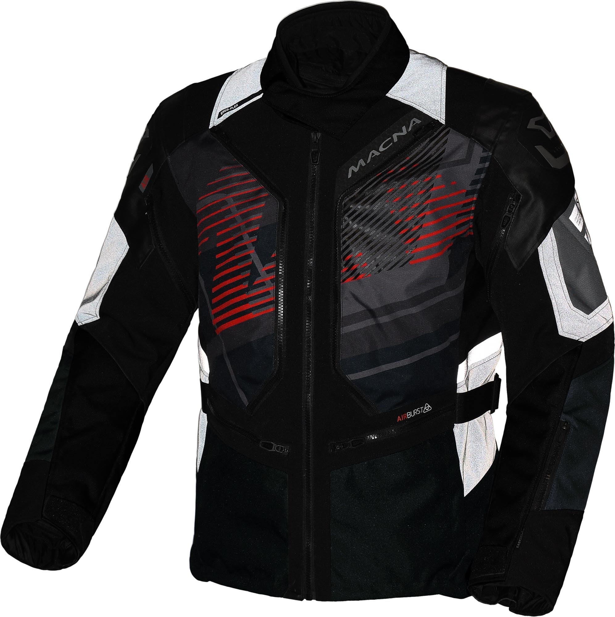 Macna Neoval NightEye vattentät motorcykeltextiljacka S Figur 5