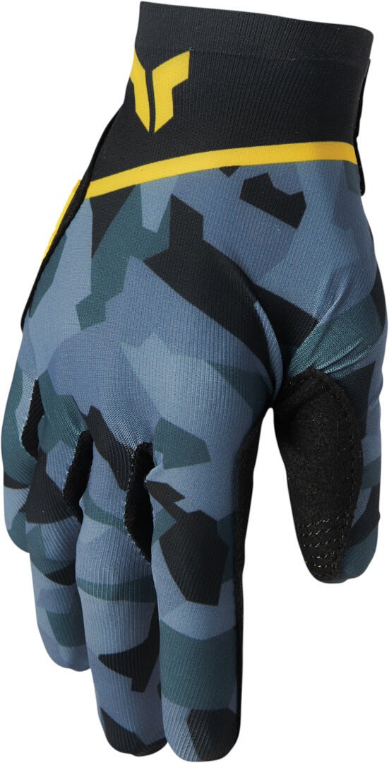 Thor Women's Black/Grey/Yellow Sportmode Shadow Motocross Gloves
