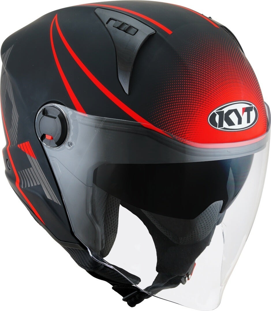 KYT D-City Colorful Jet Helmet red matt M (57/58) Figure 6
