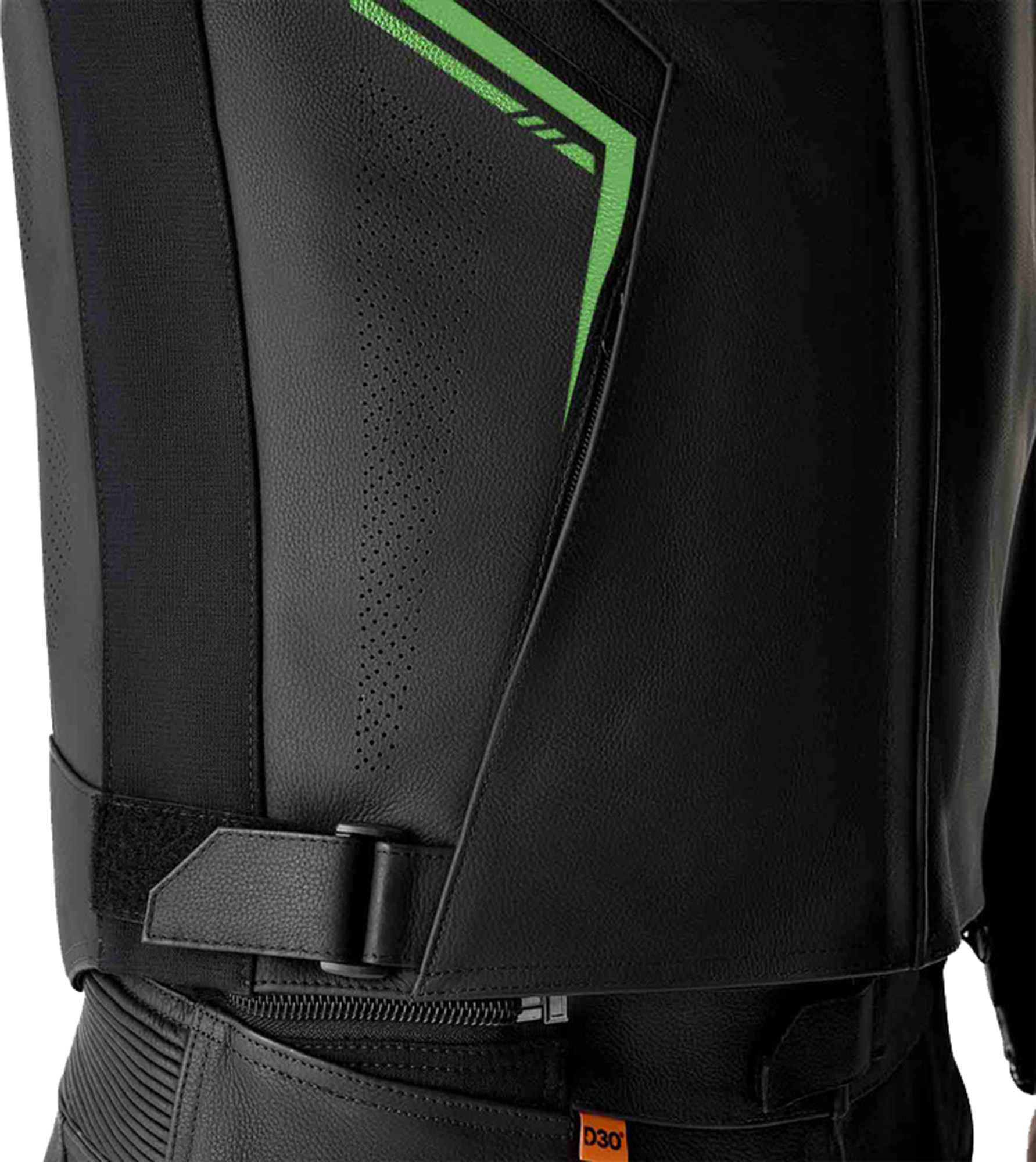 RST S1 D3O perforierte Motorrad Lederjacke schwarz/neon-grün 60 Abbildung 6
