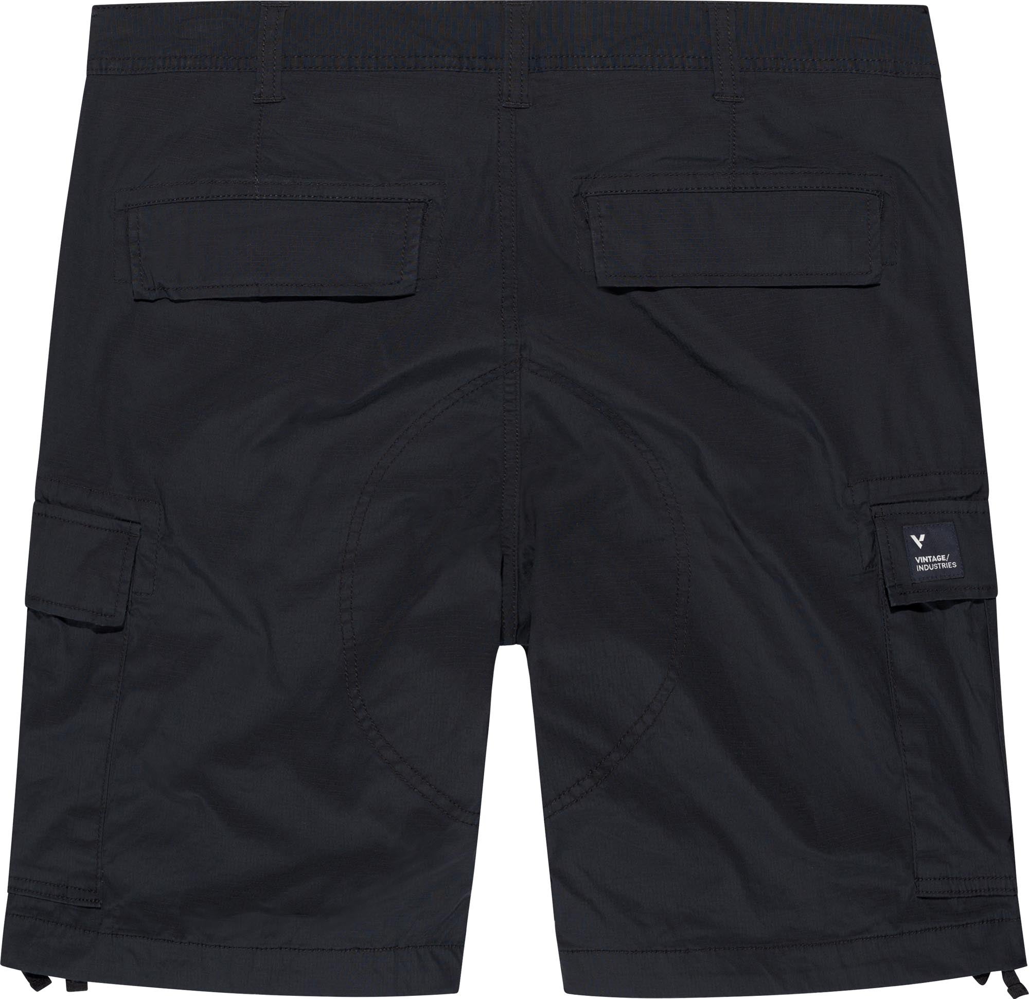 Vintage Industries Grid Cargo Shorts čierna XL Obrázok 2