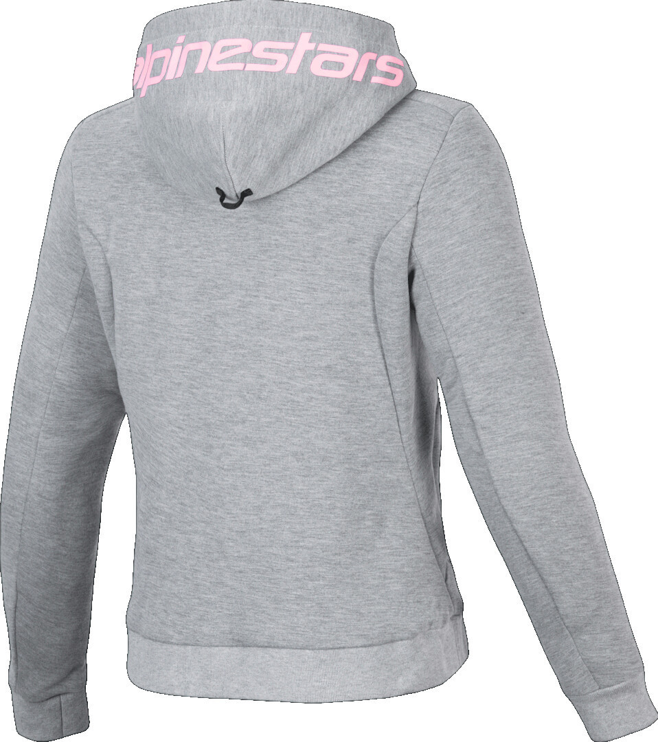 Alpinestars Stella Chrome V2 Sport Damer Motorcykel Zip Hoodie grå XS Figur 2