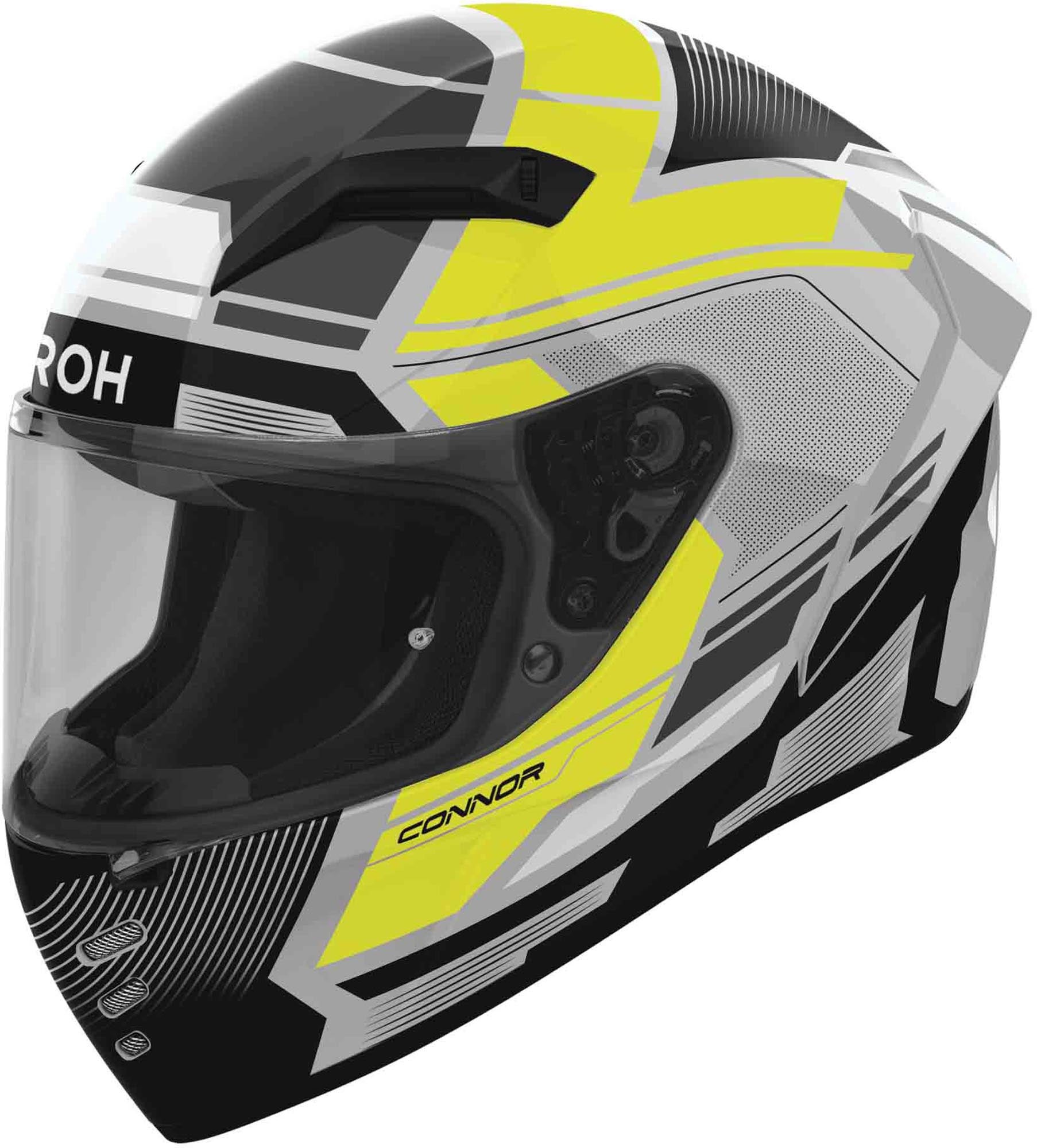 Airoh Connor Ego Helm grau/schwarz/gelb XXL (63) Abbildung 1