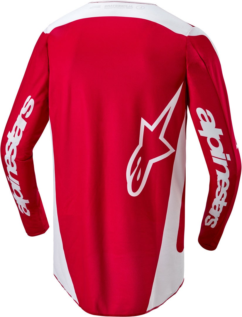 Alpinestars Fluid Lurv Motorcross shirt rood/wit L Figuur 6